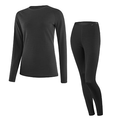 Превью  Комплект термобелья LOEFFLER Transtex Merino Women Black